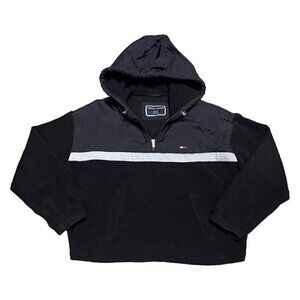 Vintage Y2K Tommy Hilfiger Fleece Reflective Windbreaker Designer Jacket